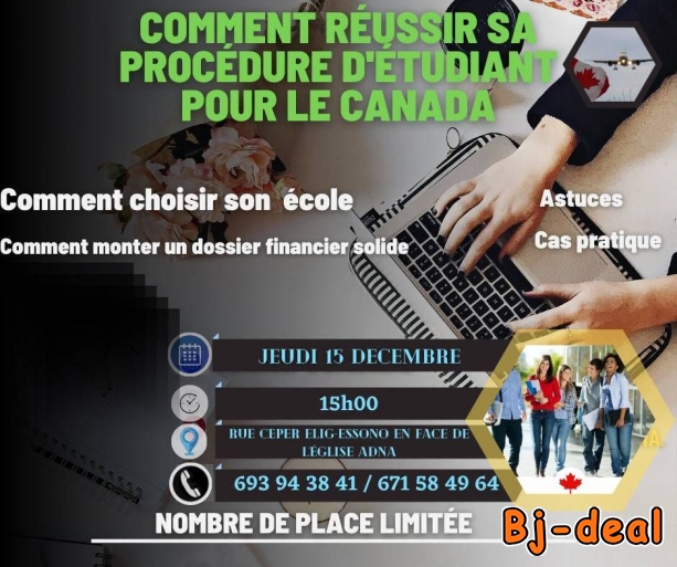 Image principale de CONFÉRENCE GRATUITE SUR LES ÉTUDES AU CANADA