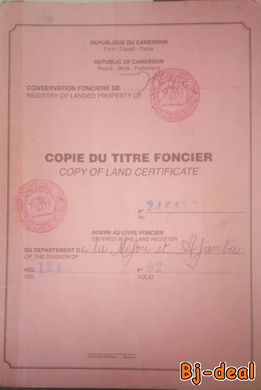 Image principale de Terrain titré à troquer et à vendre