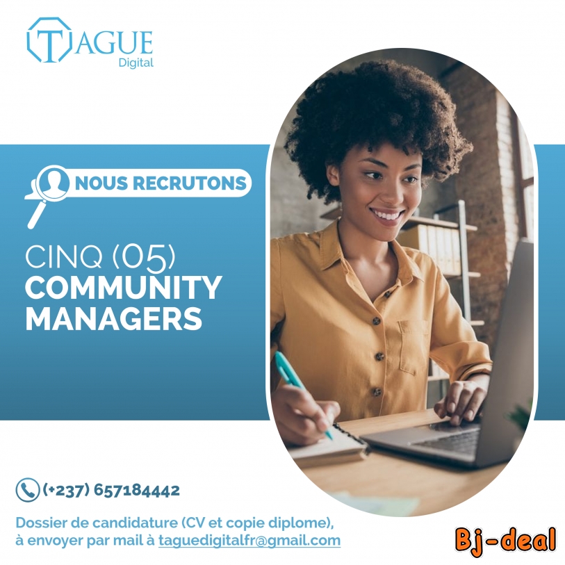 Image principale de Nous recrutons 05 Community Manager