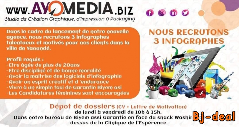Main image of RECRUTEMENT DE 3 INFOGRAPHES