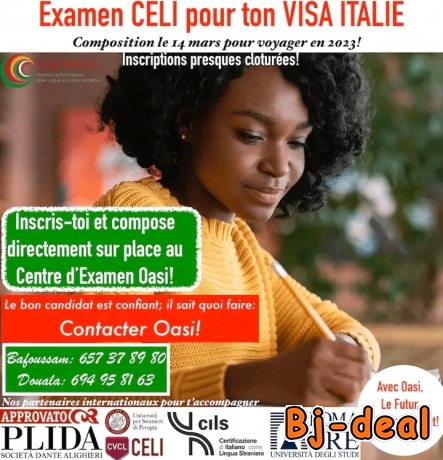 Image principale de Examen CELI pour ton Visa  Italie
