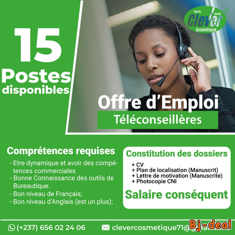 Main image of Offre d'emploi pour Filles TELECONSEILLERES