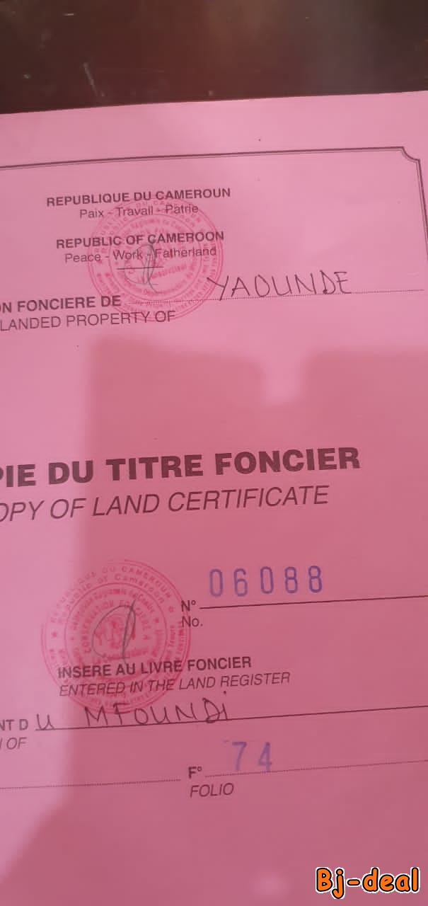 Image principale de Terrain titré en vente Yaoundé