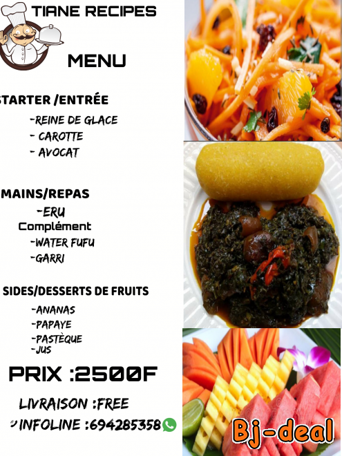 Main image of Menu de demain