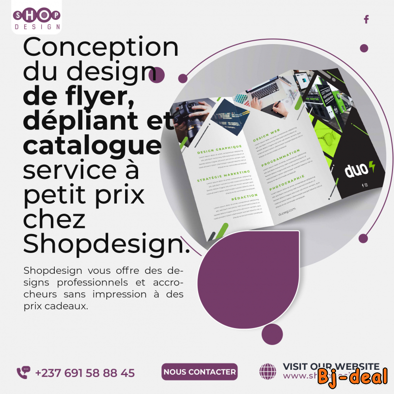 Main image of Conception du design de flyer et dépliant