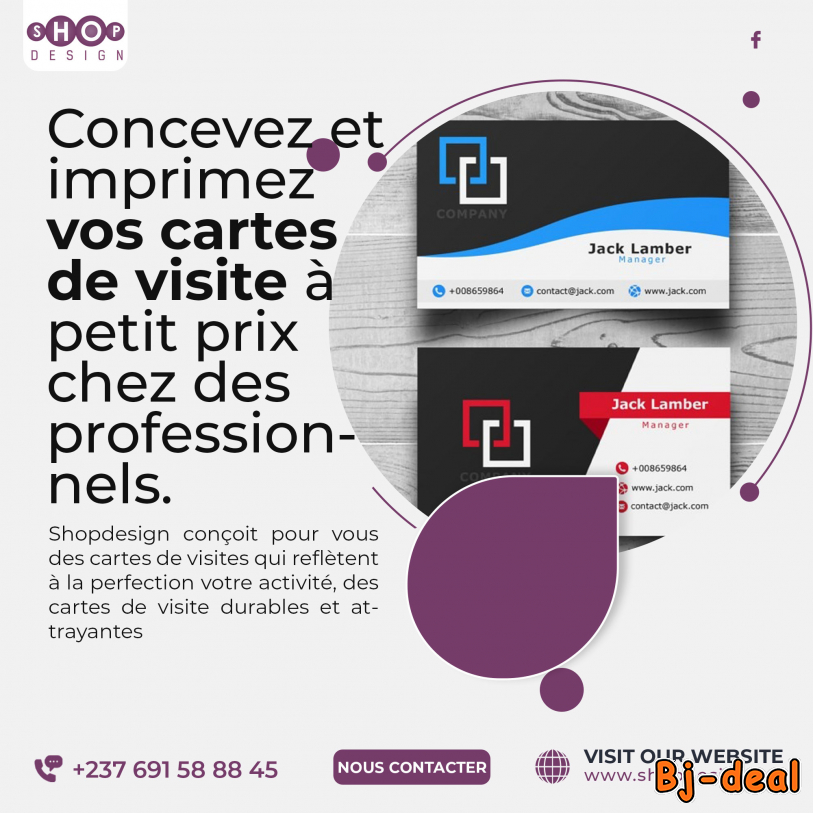 Main image of Réalisation et impression de carte de visite