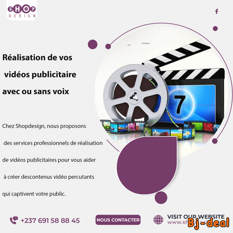 Image principale de Réalisation de vos vidéos publicitaires