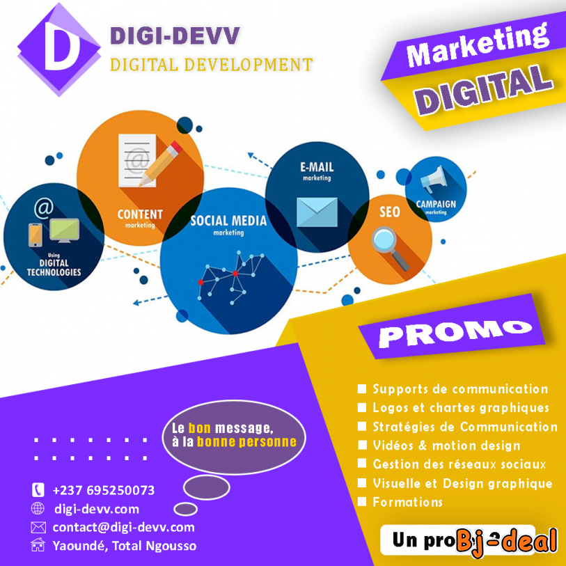 Image principale de Marketing Digital pour particuliers et entreprises