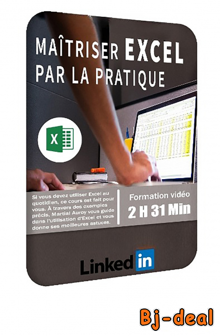 Image principale de Maitriser Excel par la pratique 2h 31 - 5 Gb