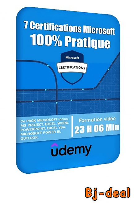 Image principale de 7 Certifications Microsoft - Pratique - 23h 6m
