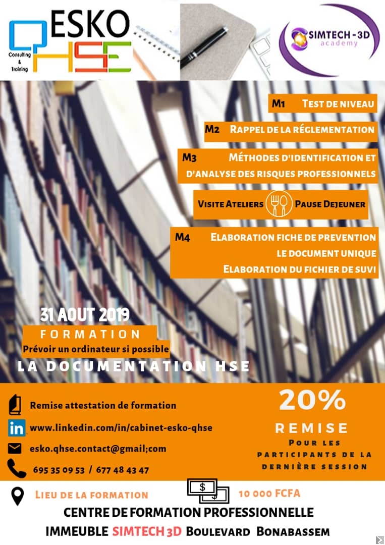 Main image of Formation en élaboration de la documentation HSE