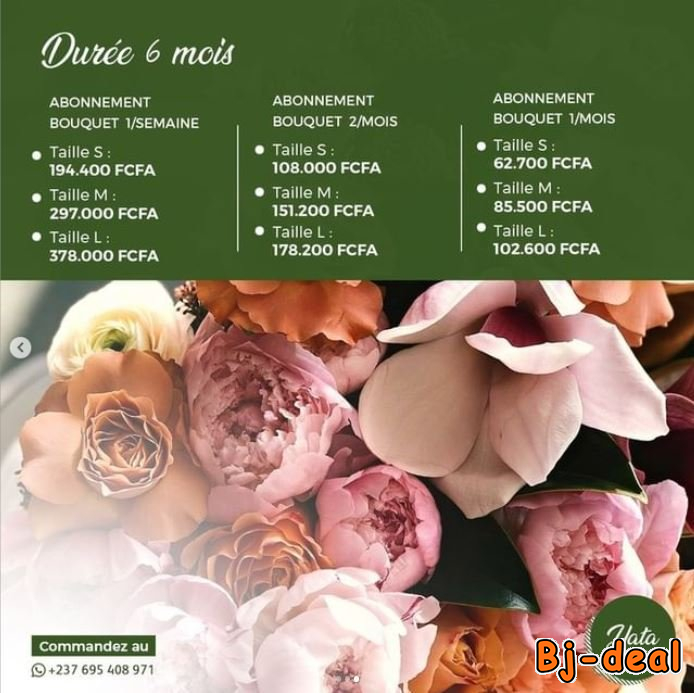 Image principale de ABONNEMENT AUX BOUQUETS DE FLEURS