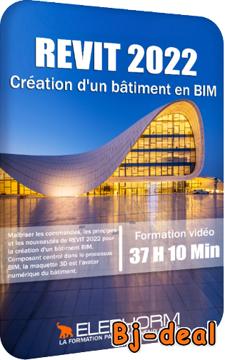 Image principale de REVIT 2022 - Création d un bâtiment en BIM - 37h