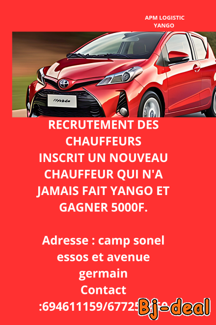 Main image of Recrutement des chauffeurs et challenge
