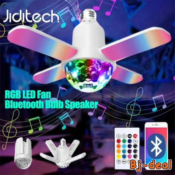 Main image of LAMPE STYLE VENTILATEUR PLIABLE AVEC HAUT-PARLEUR