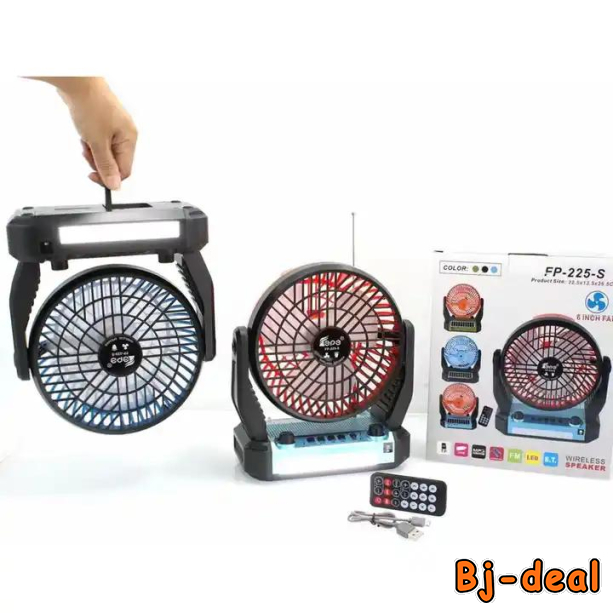Main image of VENTILATEUR RECHARGEABLE AVEC RADIO