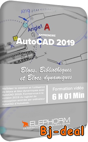 Image principale de Apprendre AutoCAD 2019 Blocs Bibliothèques et Bl
