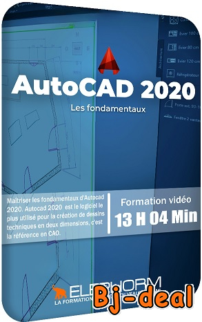 Image principale de Apprendre AutoCAD 2020  Les fondamentaux - 13h 04m