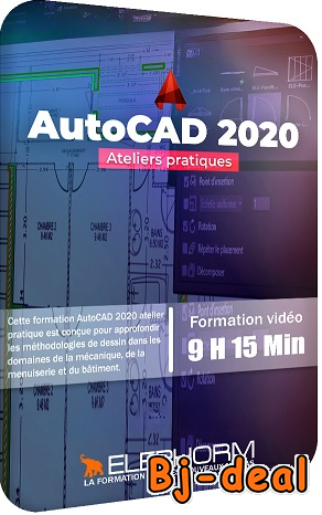 Image principale de Apprendre AutoCAD 2020 Ateliers pratiques - 9h 15m