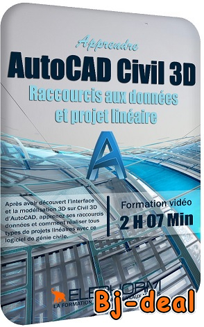 Main image of Apprendre AutoCAD Civil 3D Raccourcis aux données