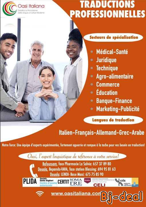 Image principale de TRADUCTIONS PROFESSIONNELLES A OASI ITALIANA
