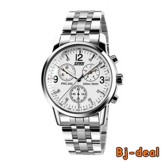 Image principale de Montre Bracelet en Argent Acier Inoxydable SKMEI