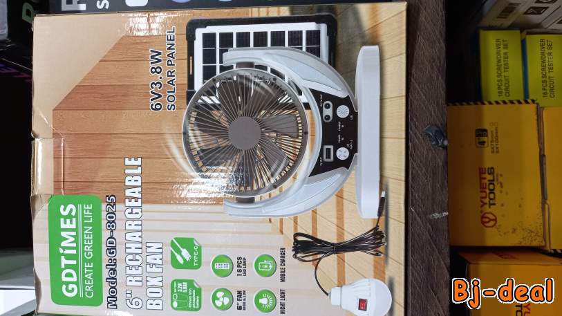 Image principale de LES VENTILATEURS RECHARGEABLES ETOU SOLAIRES