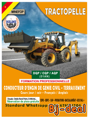 Image principale de Tractopelle Formation en conduite engin