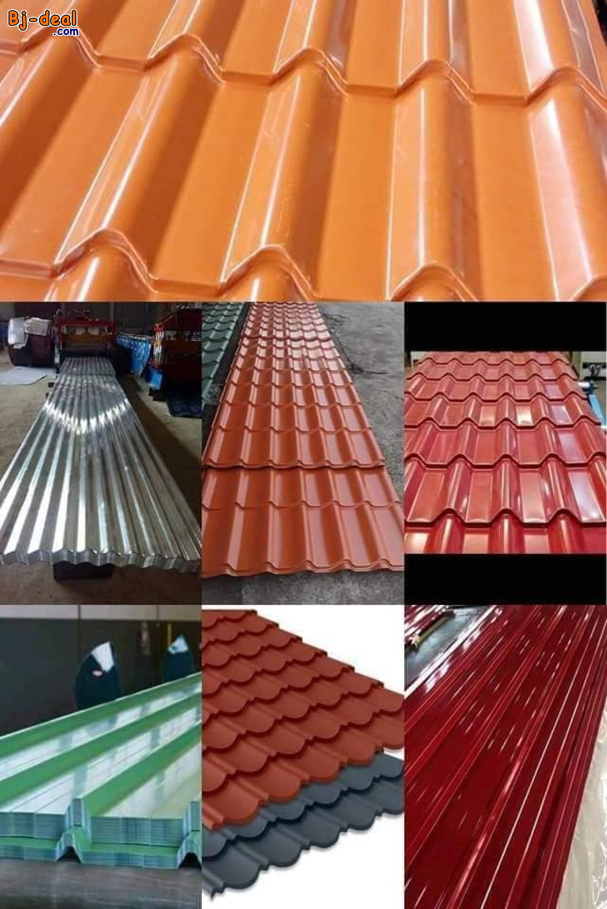 Image principale de VENTE AU PRIX DE GROS Tôles bacs tuiles lisses ondulées accessoires aluminium aluzinc