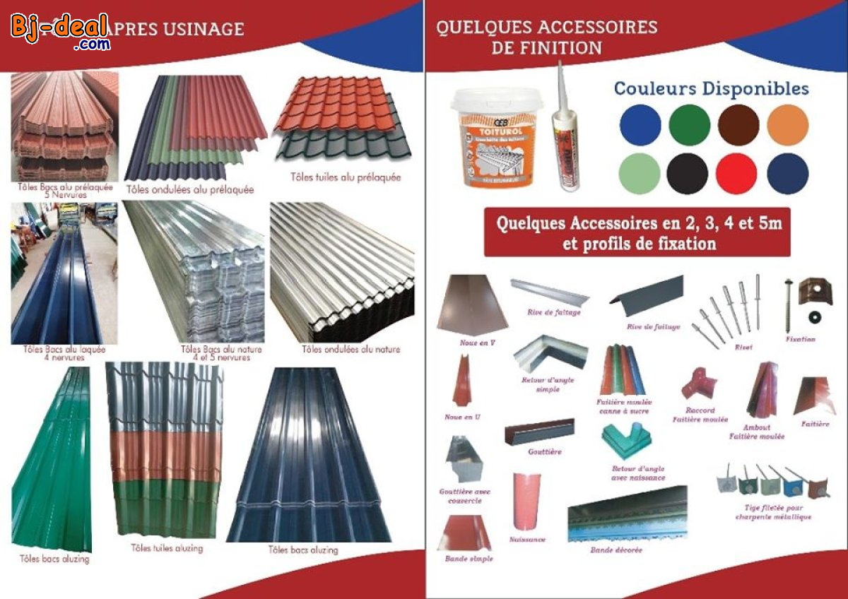 Image principale de Besoin de tôles et accessoires...UNE SEULE ADRESSE