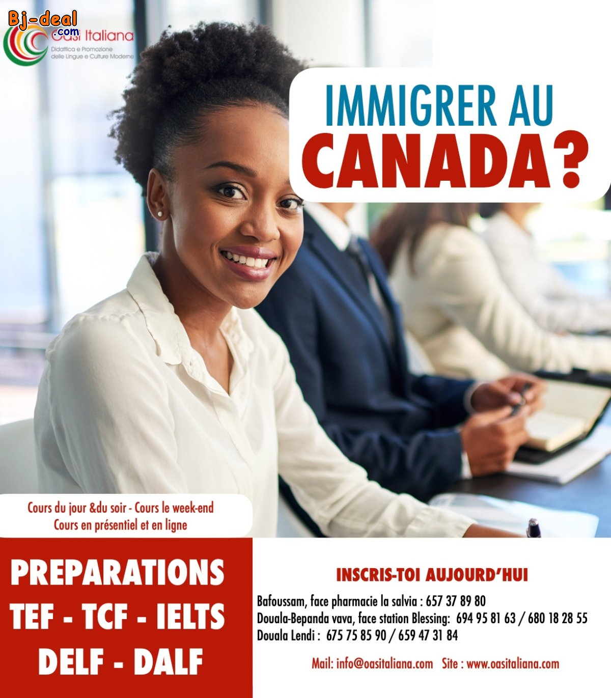Main image of COURS D&amp;#039;ANGLAIS OASI. Cours de préparation au TEF TCF IELTS DELF DALF.