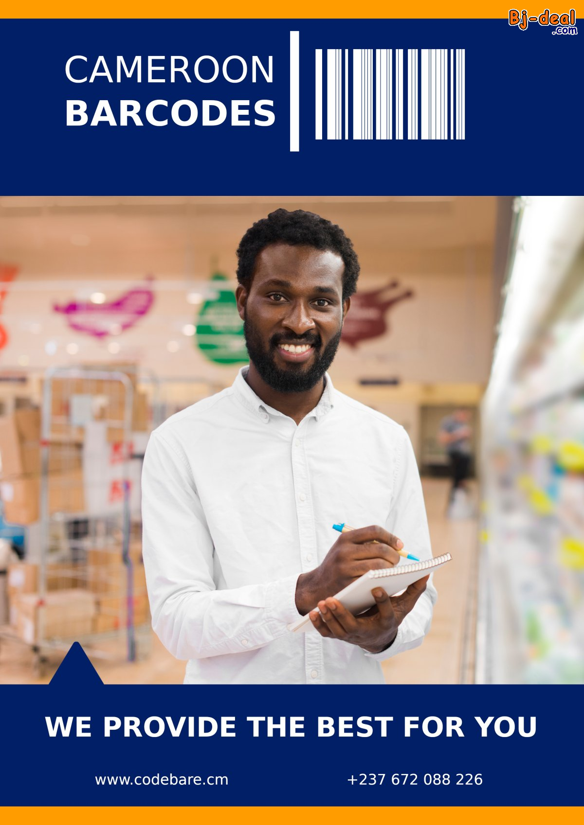 Main image of Cameroon Barcodes fournisseur de codes à barres légaux et authentiques