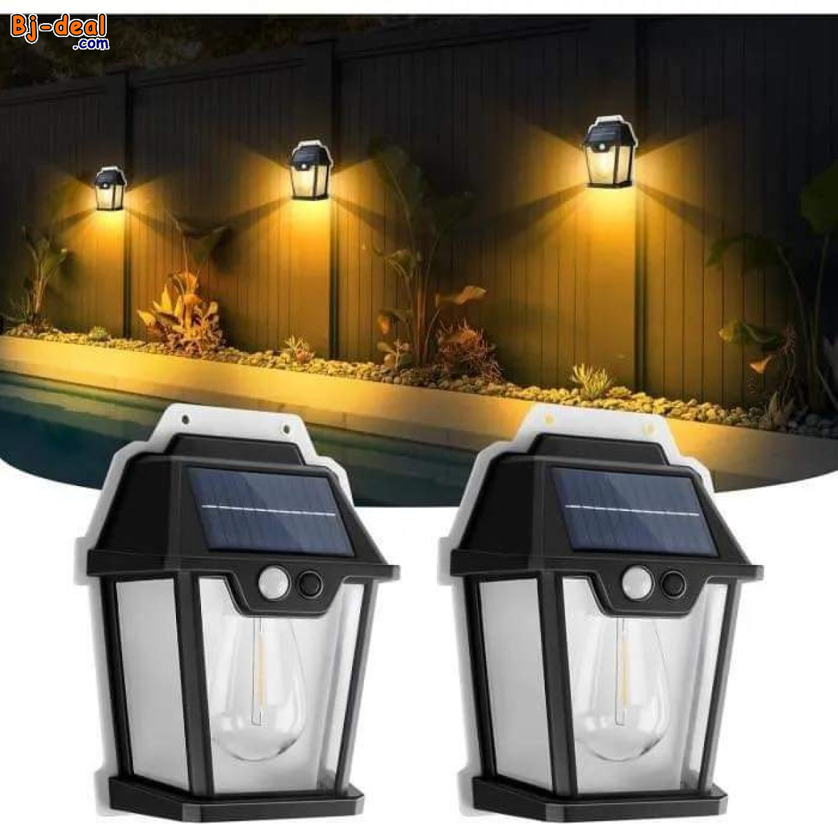 Image principale de LAMPES SOLAIRES POUR EXTERIEUR AVEC DETECTEUR DE MOUVEMENT