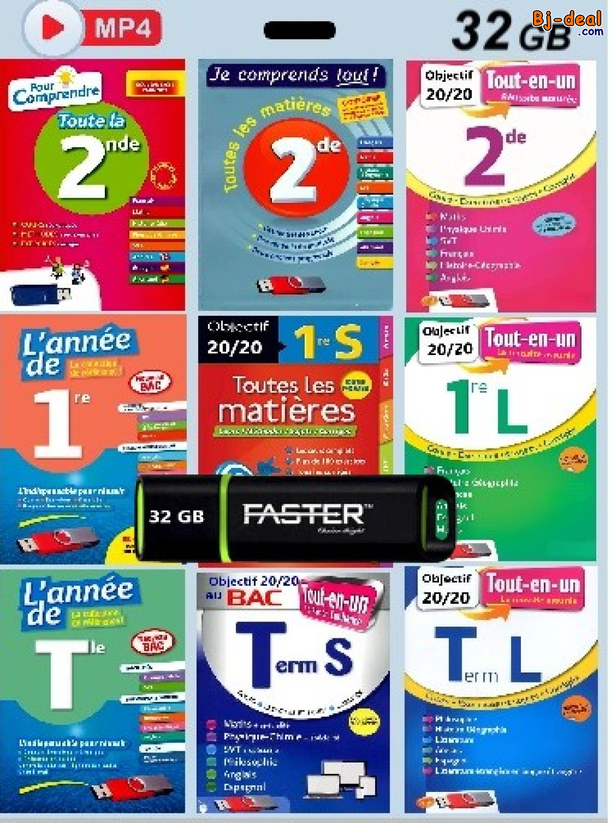 Image principale de Clé USB éducative 32 Gb - Tout comprendre au lycée +de 132 heures