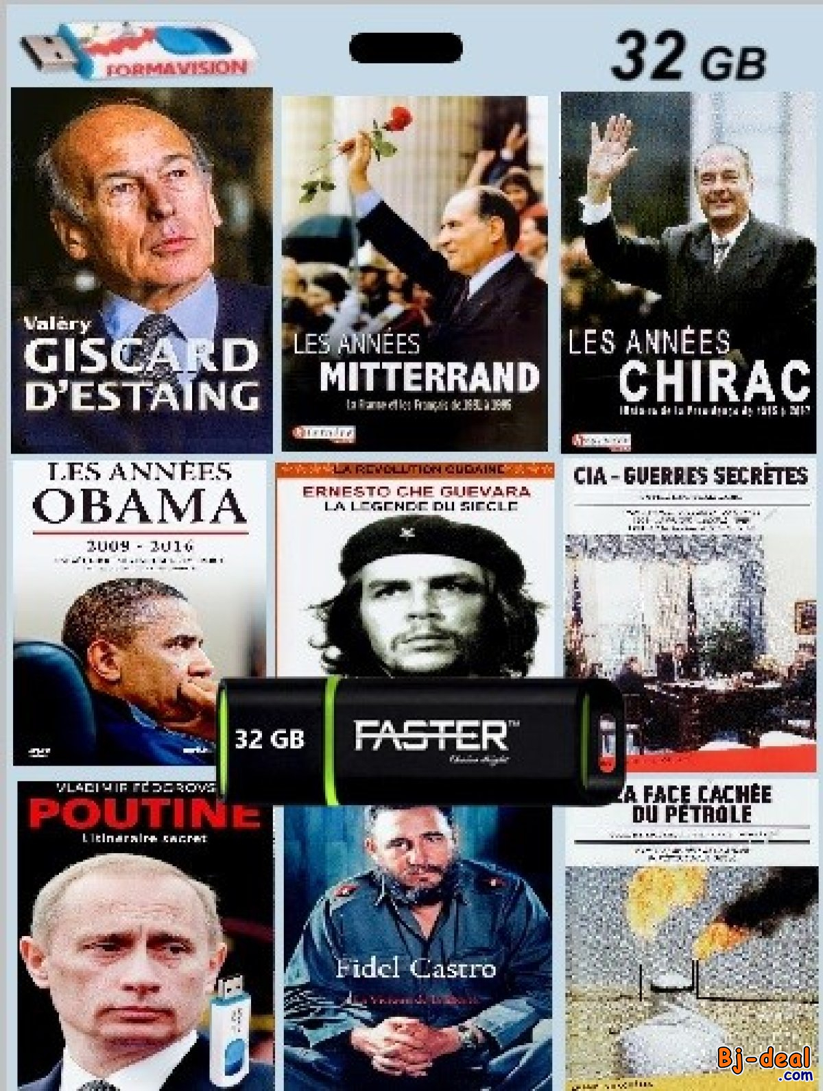 Image principale de Clé USB didactique 32 Gb - Pack politique européenne +de 19 heures