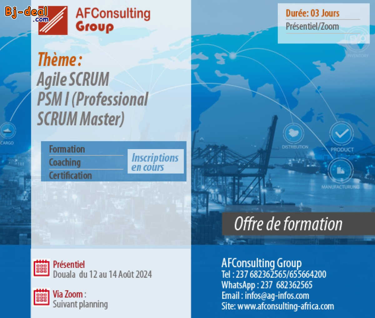 Image principale de Formation - Obtenir PSM I - Professionnal Scrum Master, Inscriptions en cours