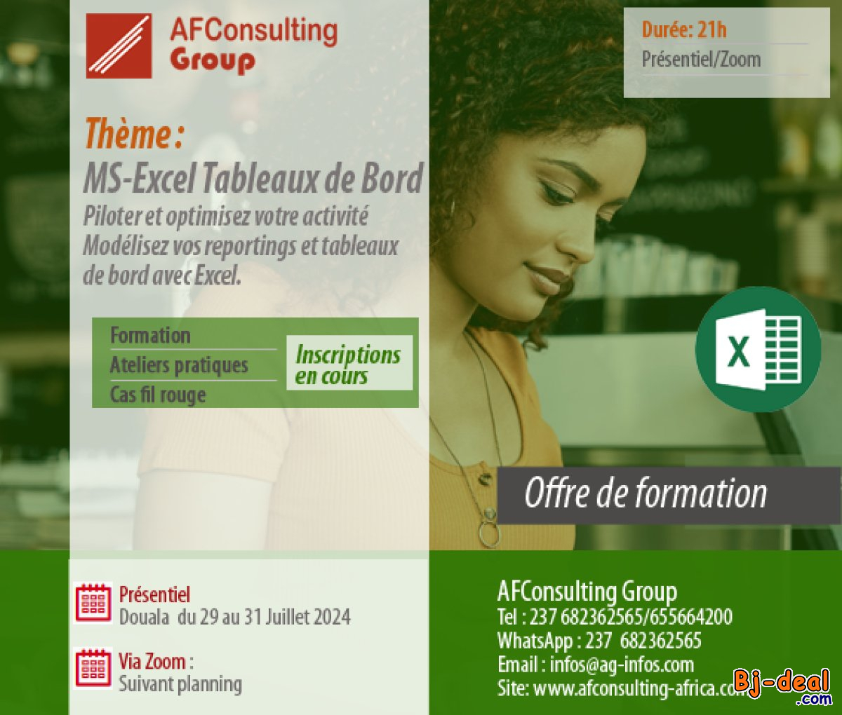 Image principale de Formation - MS Excel - Tableaux de Bord &amp;amp; Reporting, Inscriptions en cours