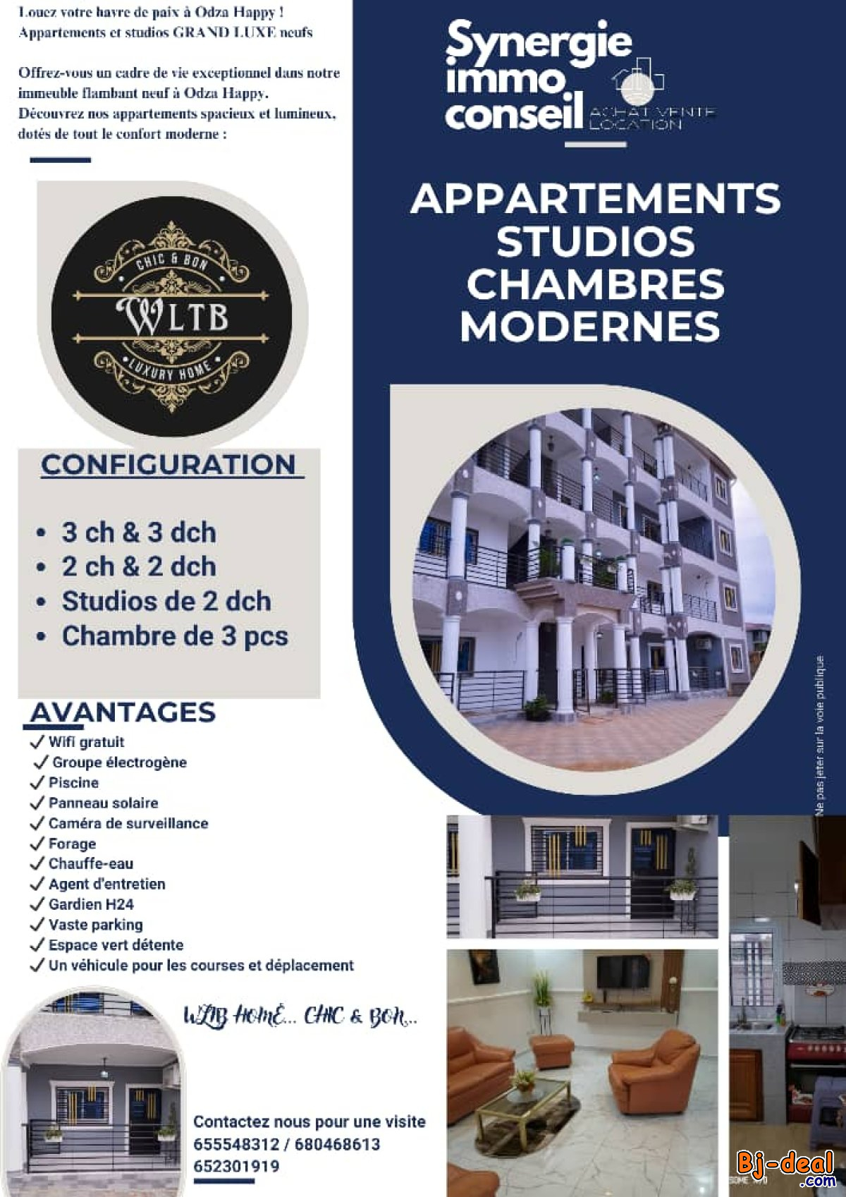 Image principale de LOUER VOTRE HAVRE DE PAIX A ODZA HAPPY