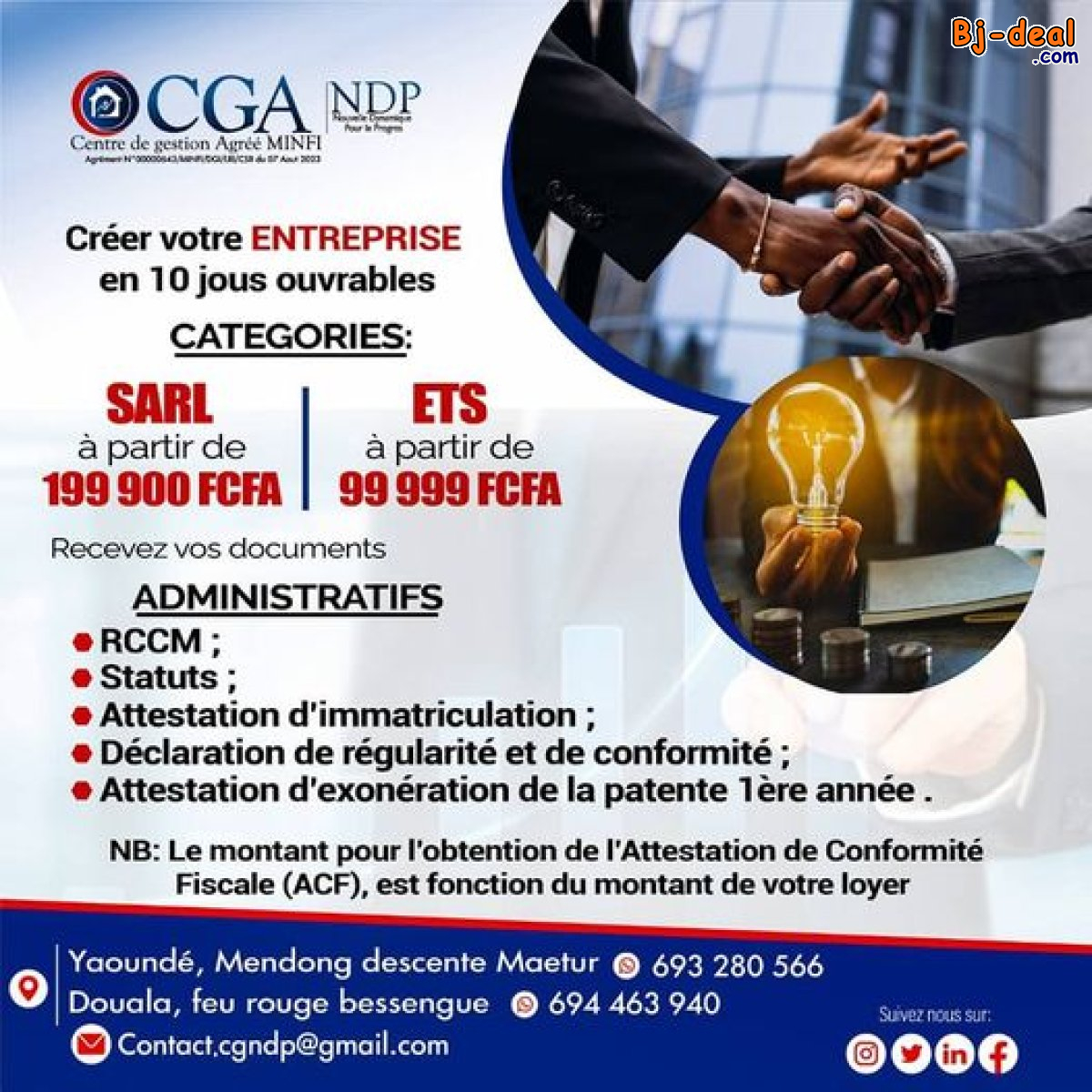 Image principale de CREEZ VOTRE ENTREPRISE FACILEMENT AVEC NOUS