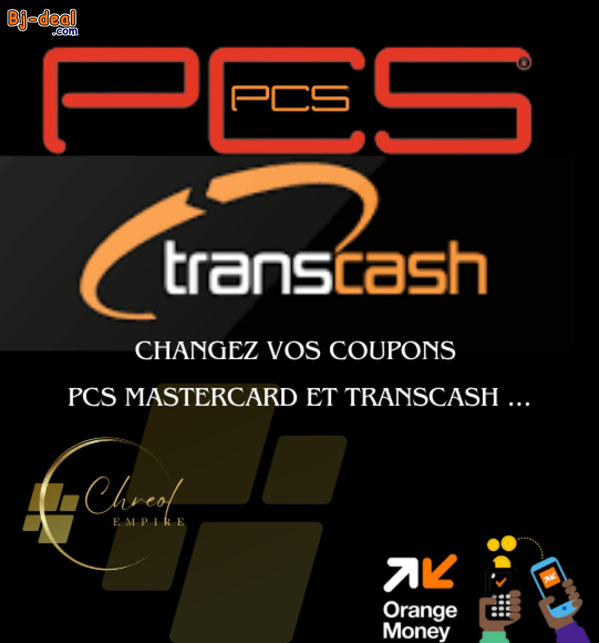 Image principale de changez vos coupons PCS MAstercard et Transcash chez Chreol Empire