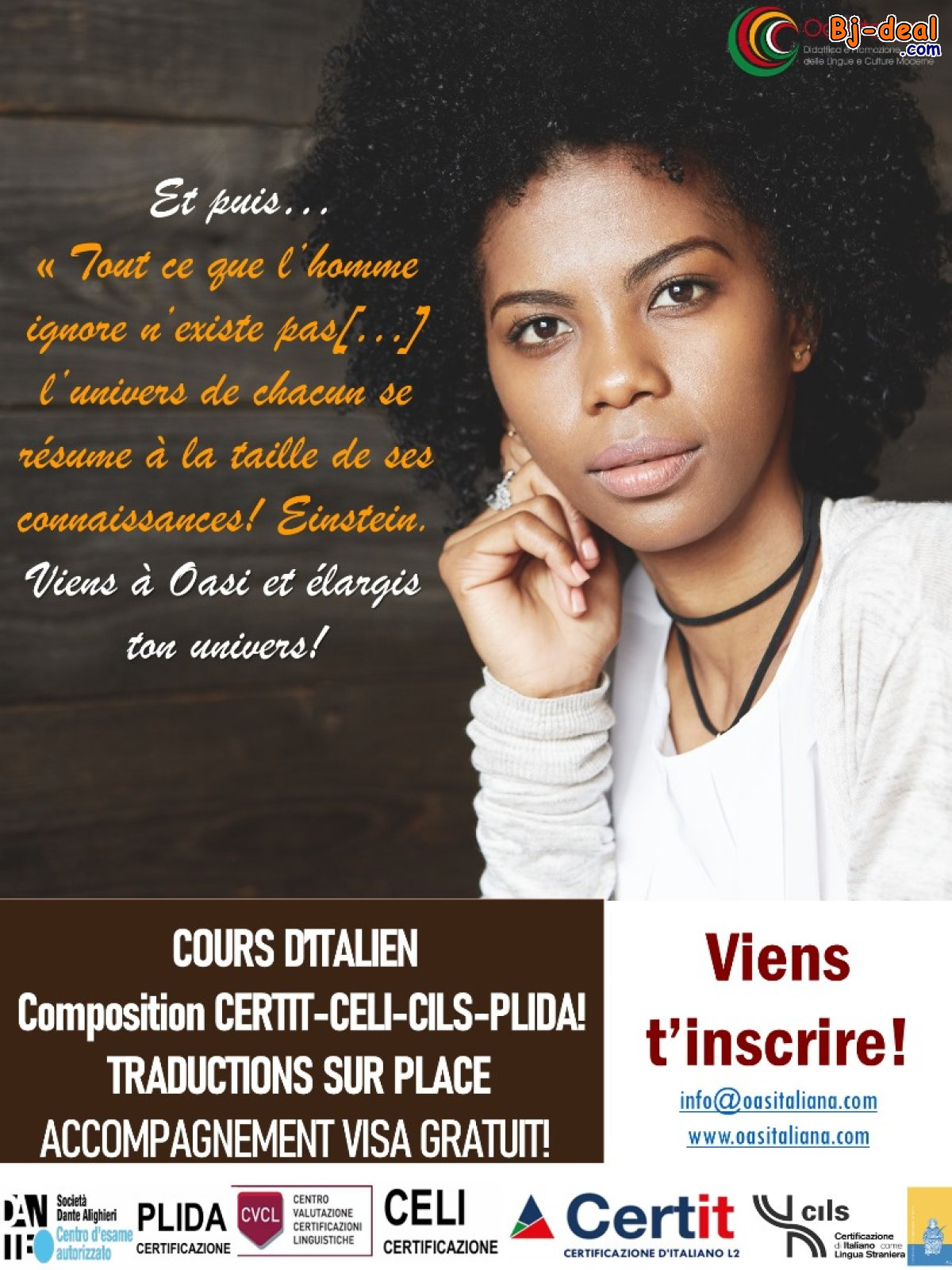 Image principale de COURS D&amp;#039;ITALIEN OASI ITALIANA