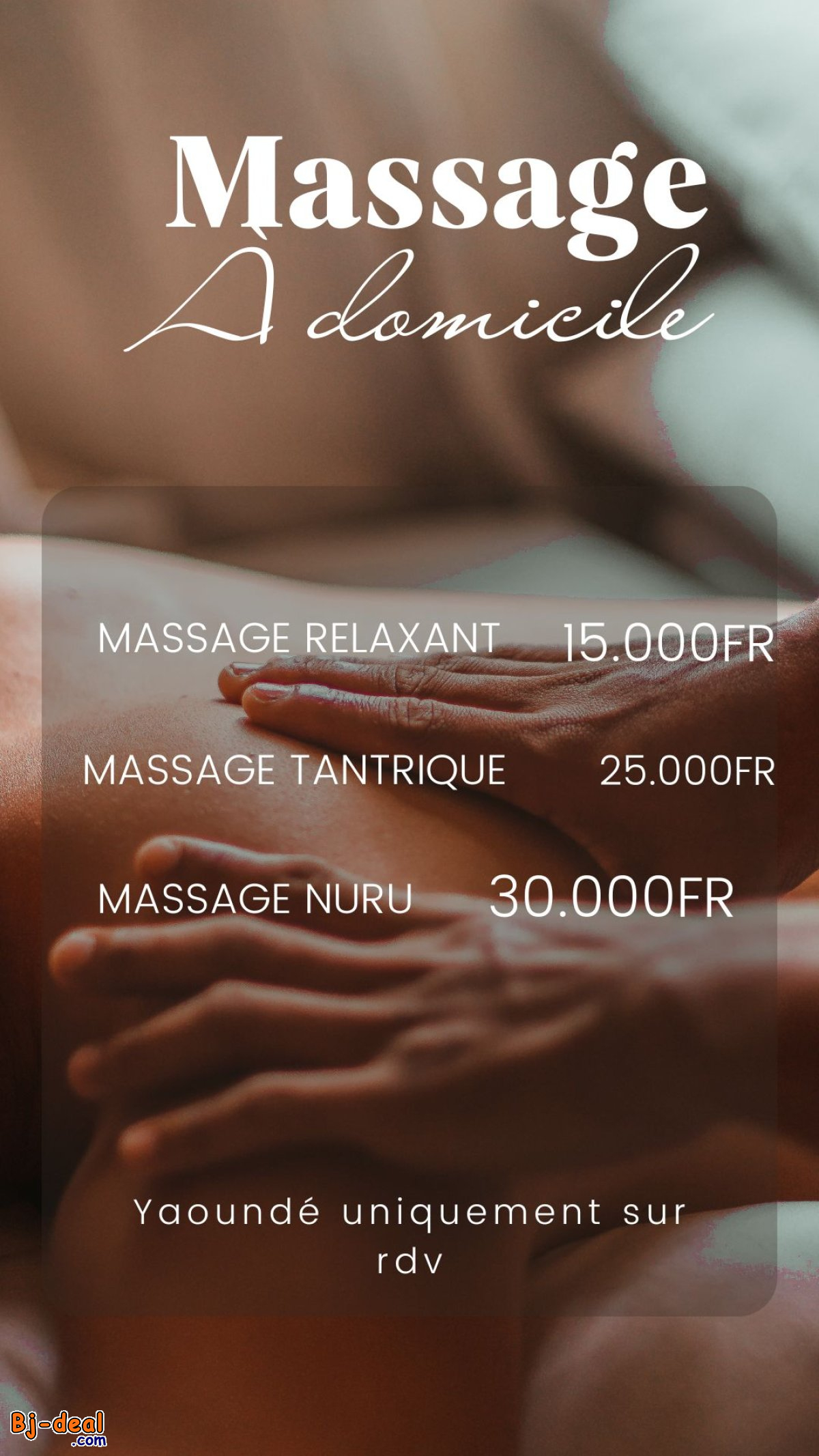 Image principale de Votre massage à domicile