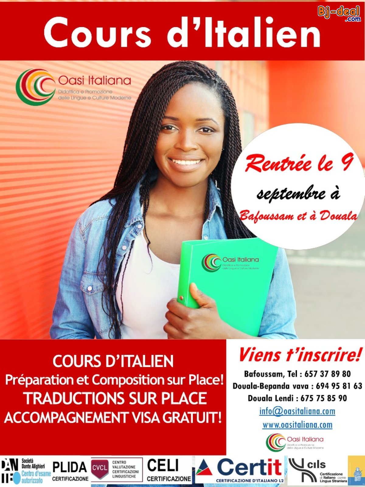 Image principale de COURS D&amp;#039;ITALIEN RENTRÉE DU 9 SEPTEMBRE