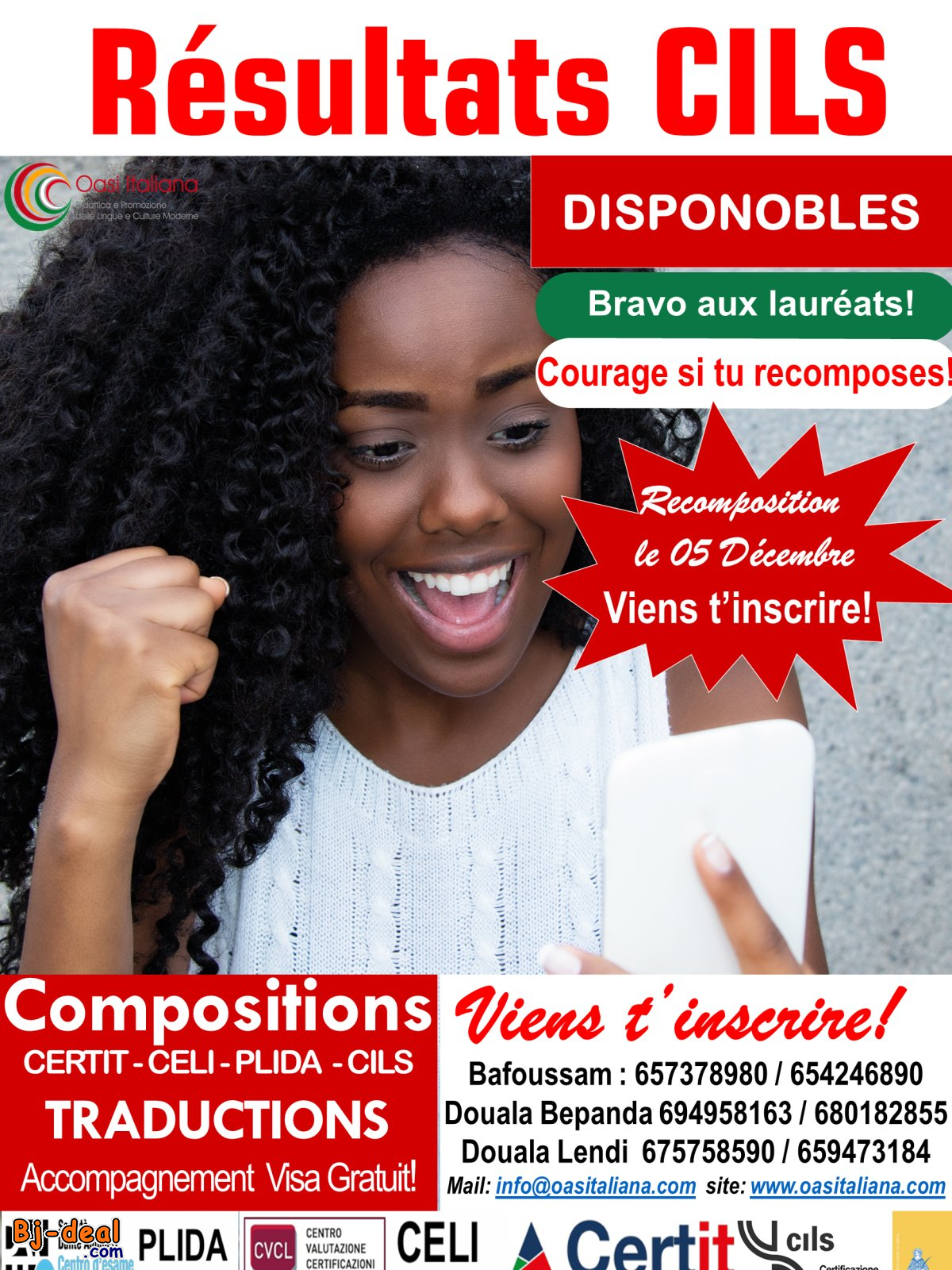 Image principale de RÉSULTATS EXAMEN CILS DISPONIBLES