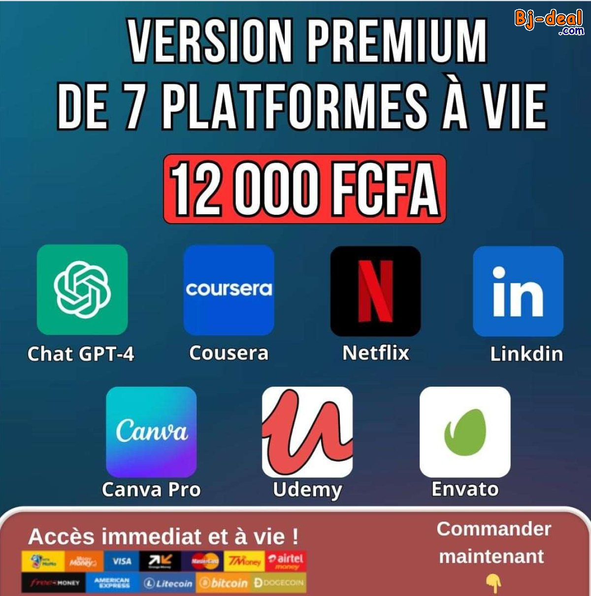 Image principale de Pack Premium 7 Plateformes à Vie
