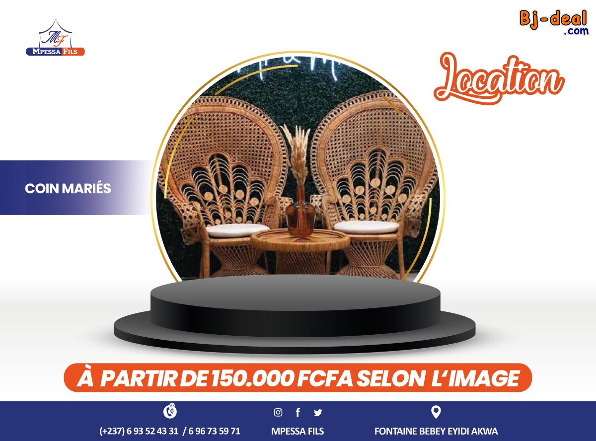 Image principale de Réalisation de vos coin de marié