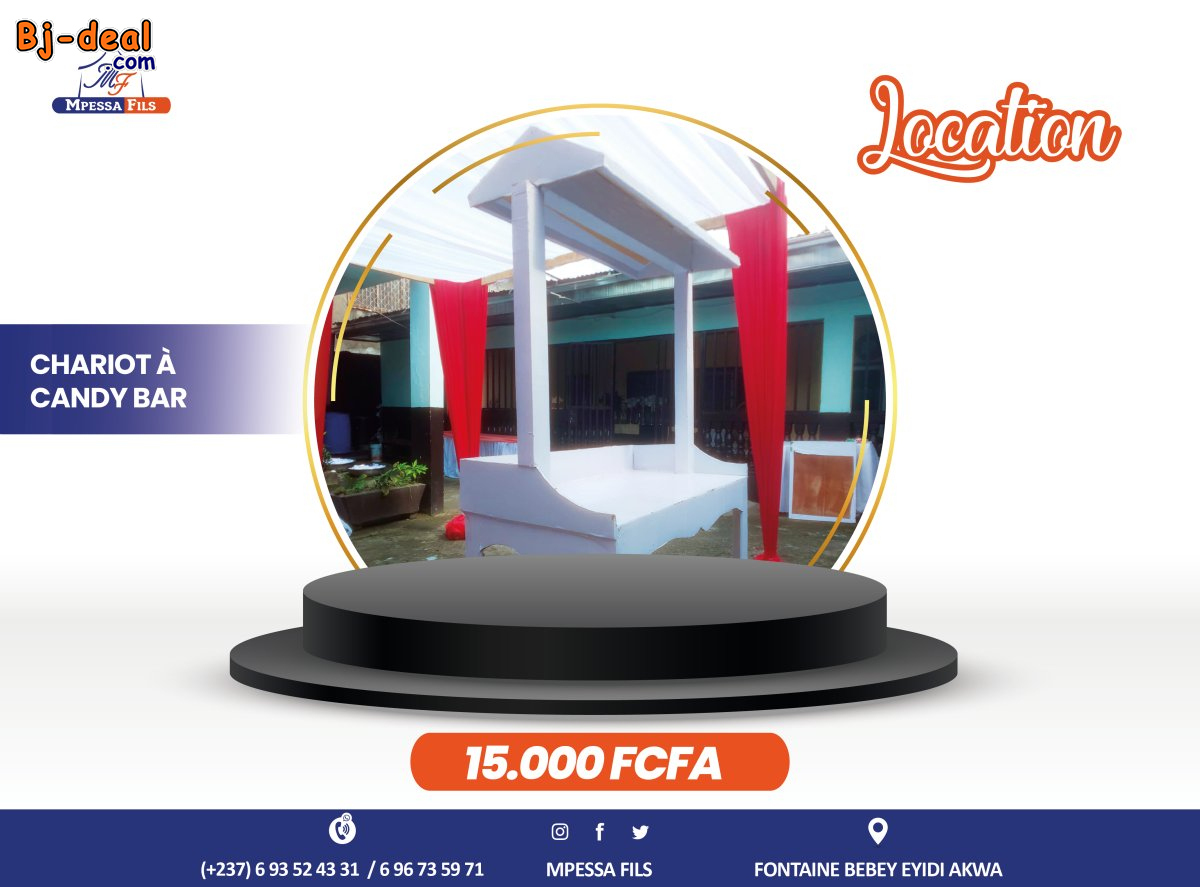 Image principale de Location de chariot à candy bar