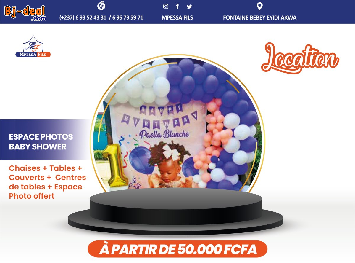 Image principale de Réalisation d&amp;#039;espace photo et baby shower