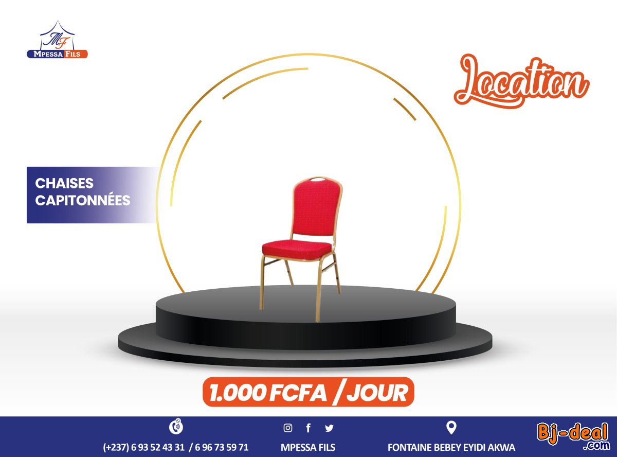 Image principale de Location de chaises capitonnées