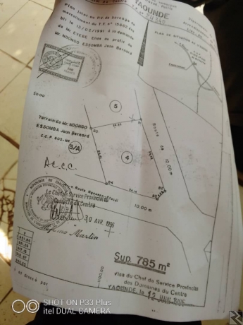 Image principale de Terrain d'une superficie de 785m2 t a vendre Santa